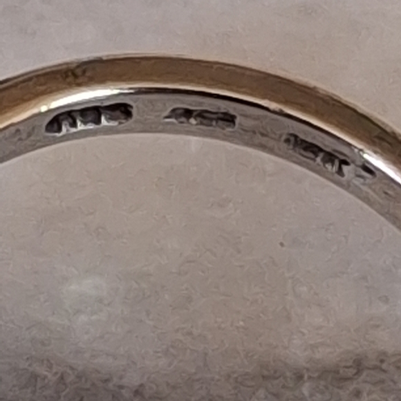 Vintage Sterling Silver 925 & 12k Signed Amethyst Black Hills Gold  Ring Size 6 - Picture 15 of 16